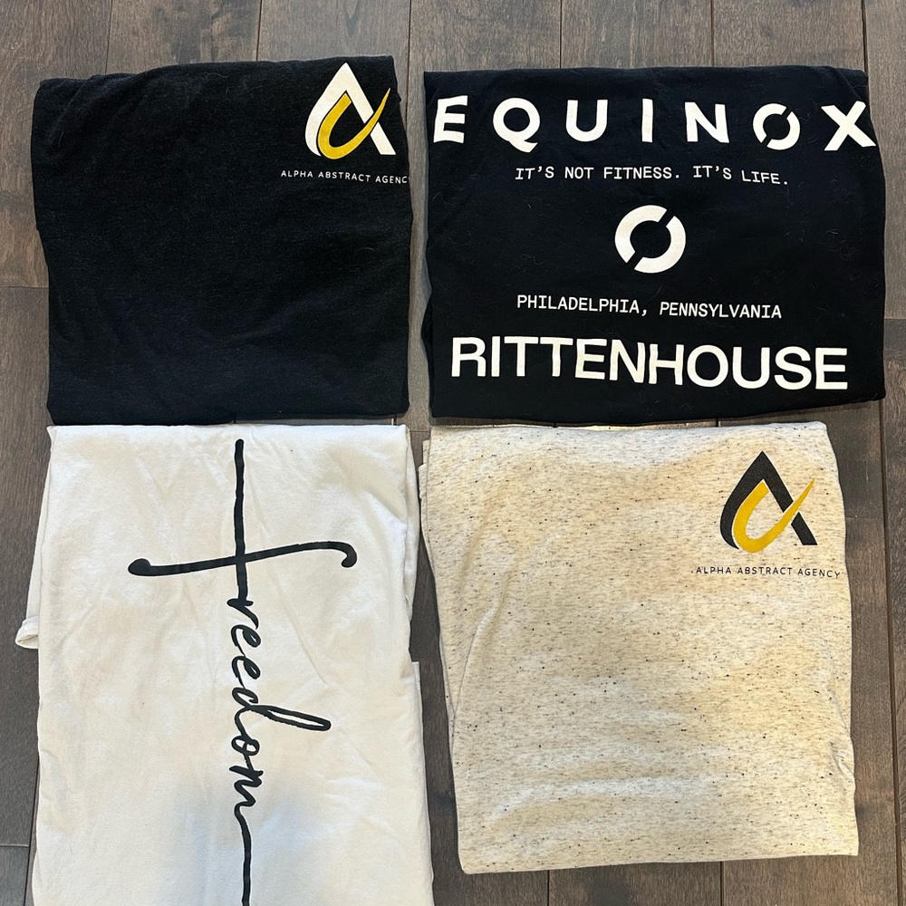 T-Shirt Bundle - Equinox, Alpha Abstract, Freedom Church
